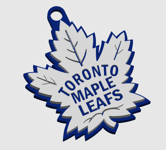 Custom NHL Logo 3D Printed Keychains