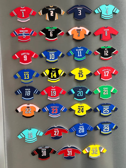 Custom NHL-Themed 3D Printed Magnets